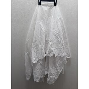 NoJo White Eyelet Bed Skirt 50% Cotton 50% Polyester Bedroom Decor